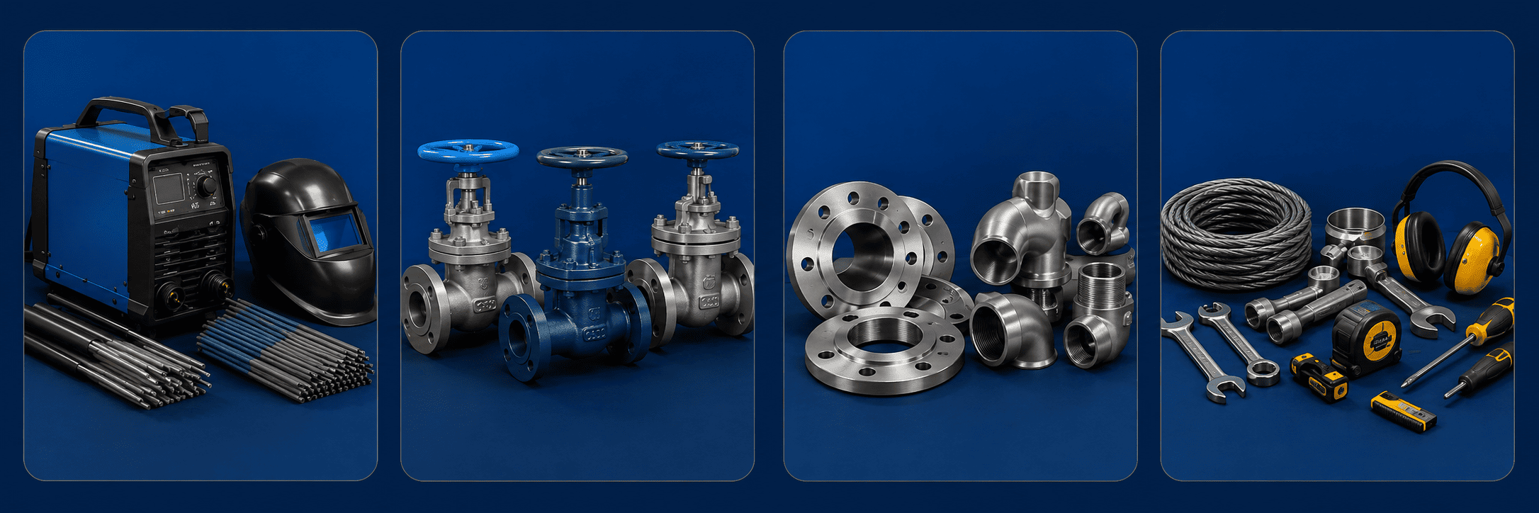 Soldadura, válvulas, bridas y ferretería industrial